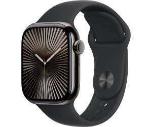 Apple Watch Series 10 4G 42mm Titan Schiefer Sportarmband Schwarz M/L verkaufen