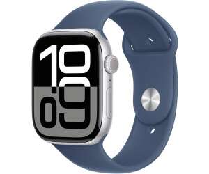 Apple Watch Series 10 4G 46mm Aluminium Silber Sportarmband Denim M/L verkaufen