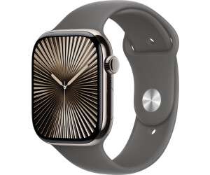 Apple Watch Series 10 4G 46mm Titan Natur Sportarmband Steingrau S/M verkaufen