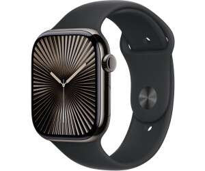 Apple Watch Series 10 4G 46mm Titan Schiefer Sportarmband Schwarz S/M verkaufen