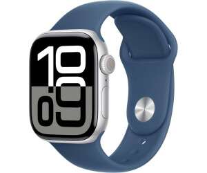 Apple Watch Series 10 4G 42mm Aluminium Silber Sportarmband Denim M/L verkaufen