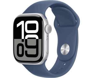 Apple Watch Series 10 4G 42mm Aluminium Silber Sportarmband Denim S/M verkaufen