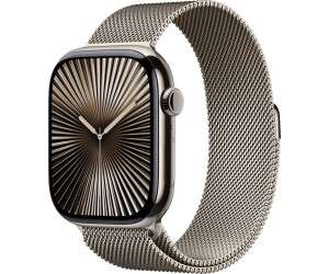 Apple Watch Series 10 4G 46mm Titan Natur Milanaise Natur M/L verkaufen