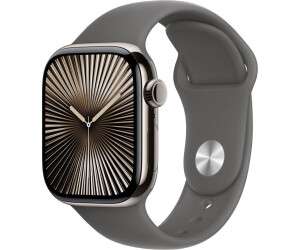 Apple Watch Series 10 4G 46mm Titan Natur Sportarmband Steingrau S/M verkaufen