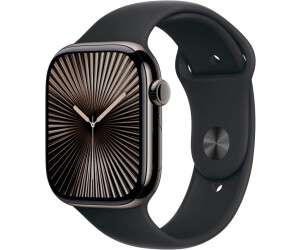 Apple Watch Series 10 4G 46mm Titan Schiefer Sportarmband Schwarz M/L verkaufen