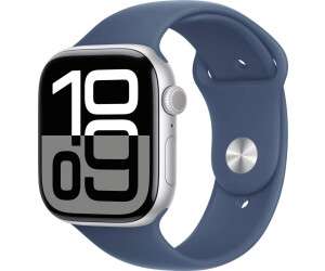 Apple Watch Series 10 GPS 46mm Aluminium Silber Sportarmband Denim M/L verkaufen