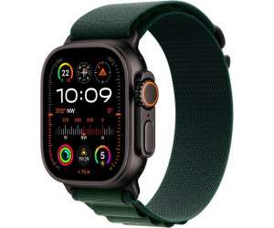 Apple Watch Ultra 2 (2024) Titan Schwarz Alpine Loop Dunkelgrün M verkaufen
